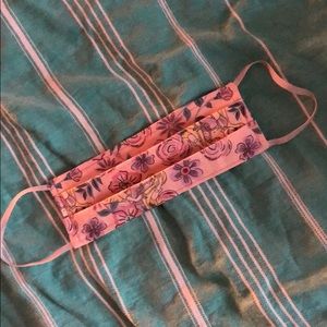 Rapunzel and flowers fabric face mask